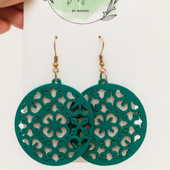 Garden Green Earrings