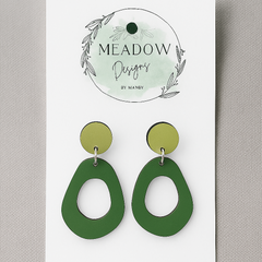 Avocado Green - Earrings