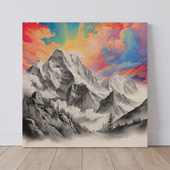 I lift my eyes up - Wood Print (30 x30cm)