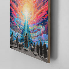 Joy to the World - Wood Print (30 x30cm)