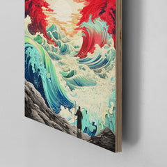 Parting the Sea - Wood Print (30 x30cm)