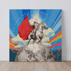 Overcomer of the world - Wood Print (30 x30cm)