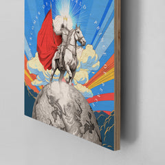 Overcomer of the world - Wood Print (30 x30cm)