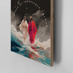 Walking on Water - Wood Print (30 x30cm)