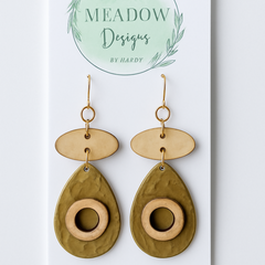 Raw Cheerio Earrings