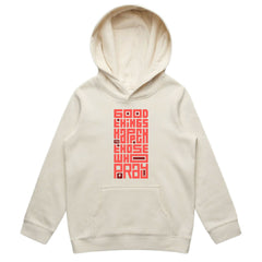 Good things happen_Hoodie_Ecru_FRONT