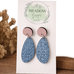 Mauve and Gray Dangles
