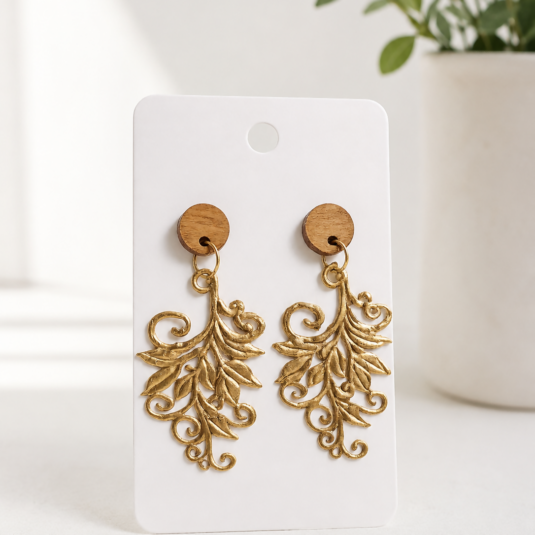 Golden Floral Drops