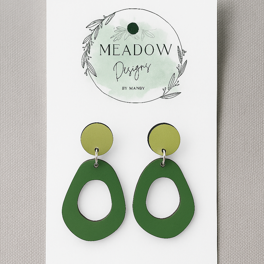 Avocado Green - Earrings