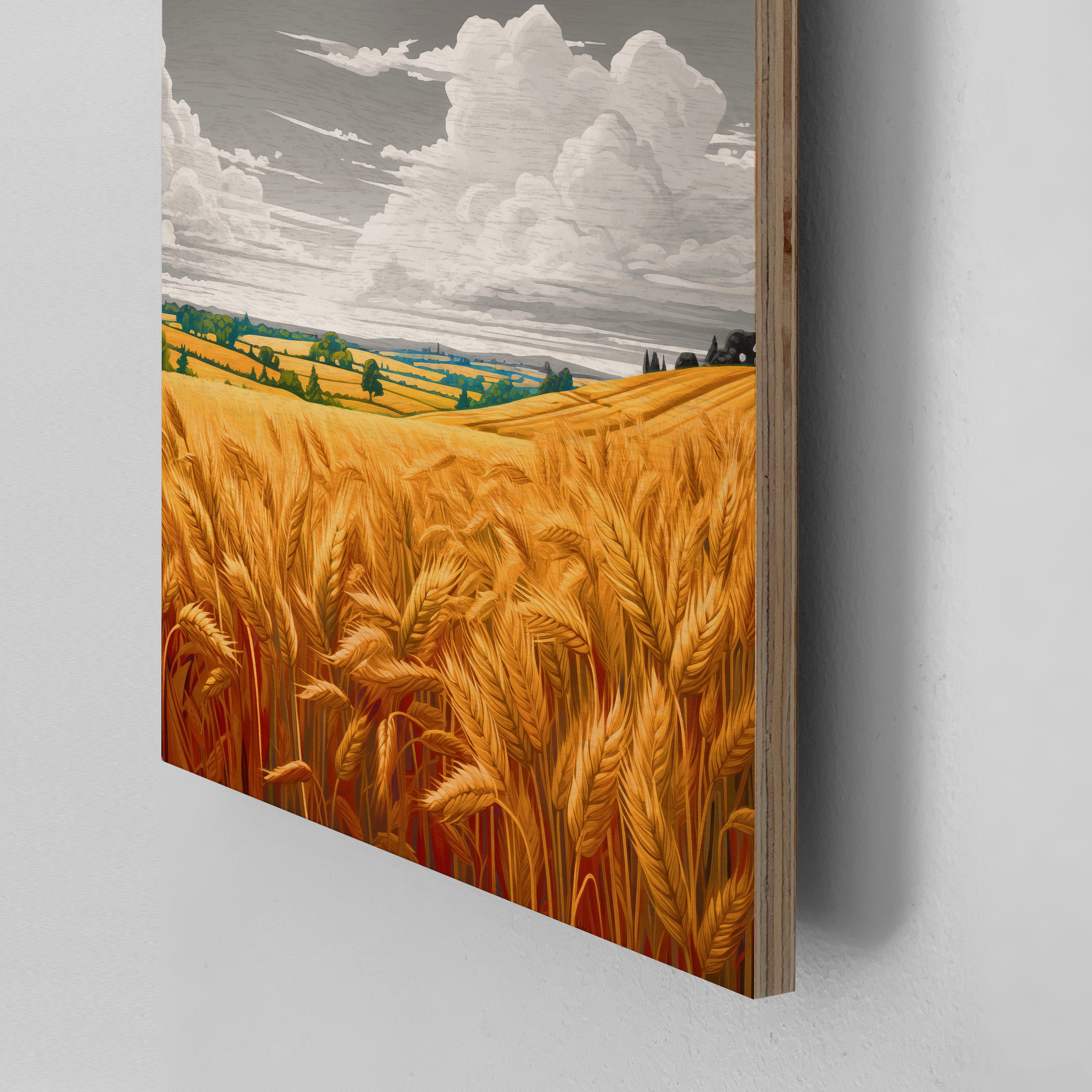 Harvest - Wood Print (30 x30cm)