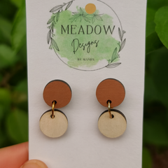 Simple Neutral Dots Earrings