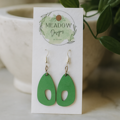 Happy Little Green Dangles Earrings