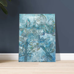 "Happy Blue Garden" - Wall Art