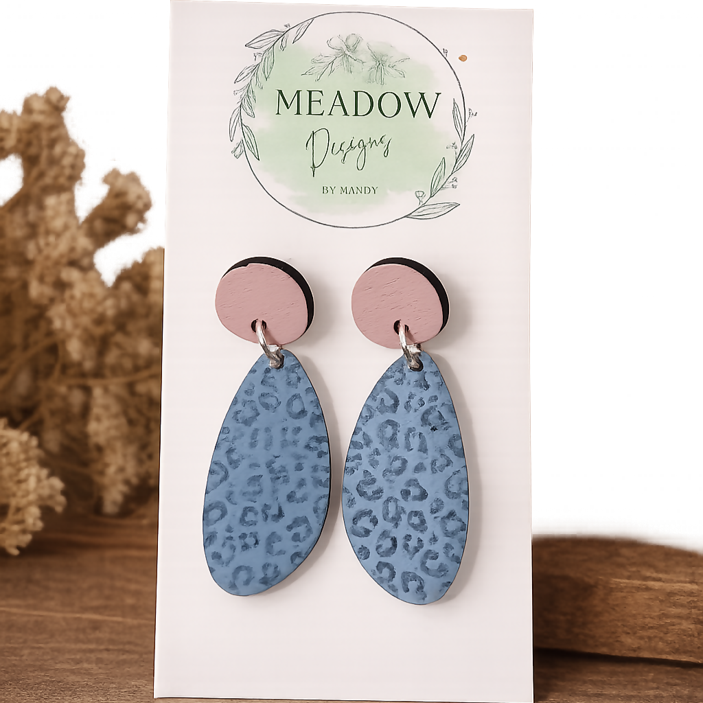 Mauve and Gray Dangles