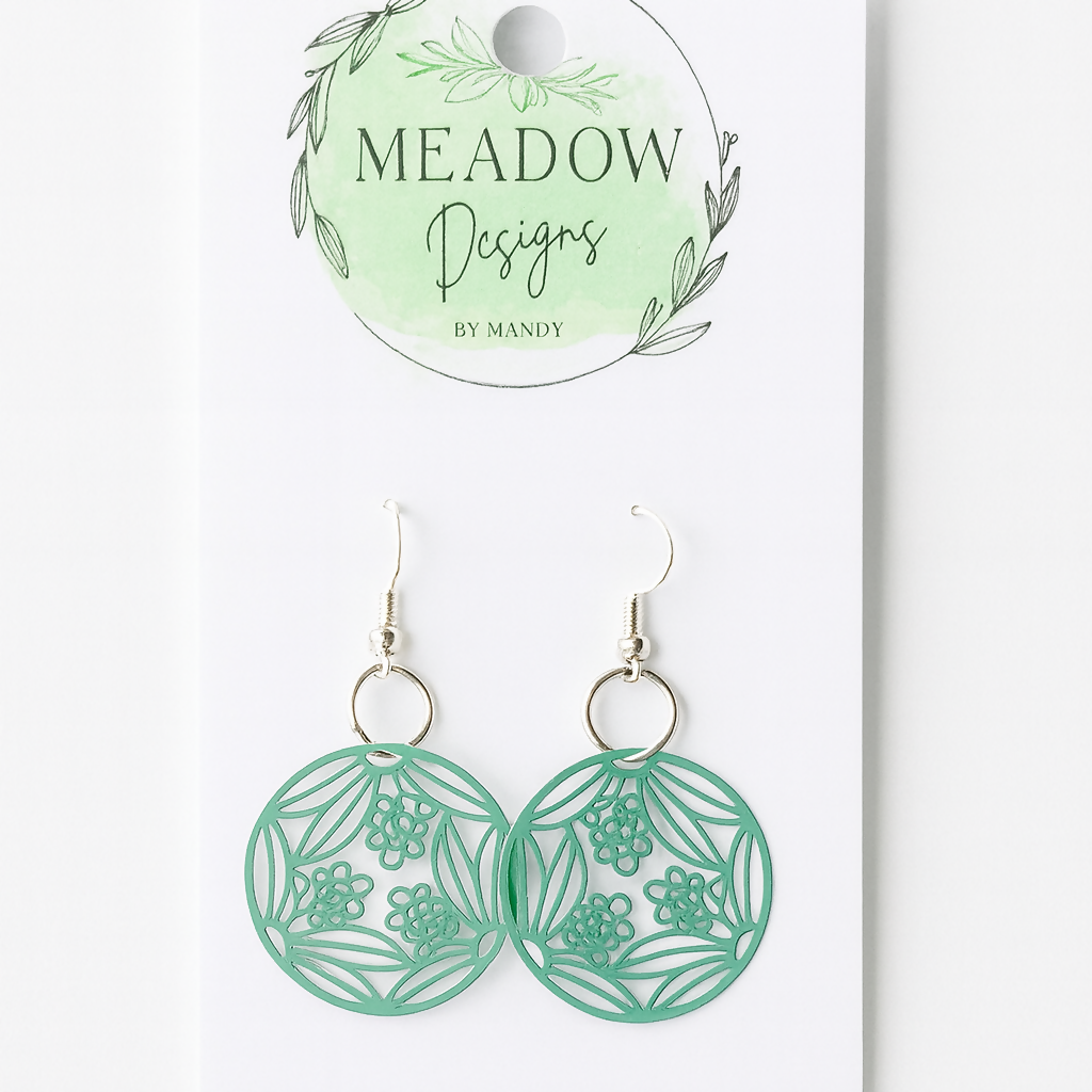 Lovely Little Green Garden Earrings
