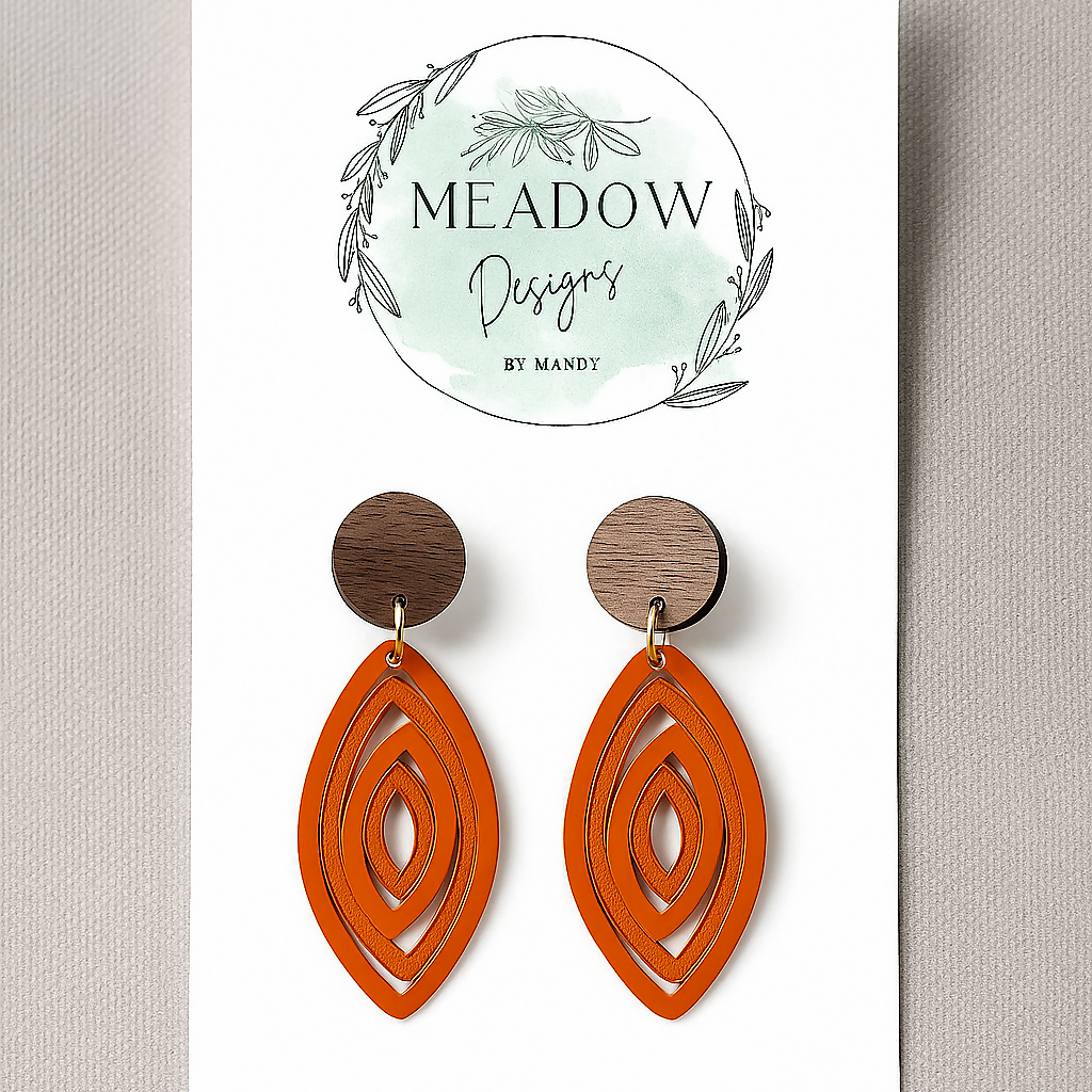 Retro Fire - Earrings